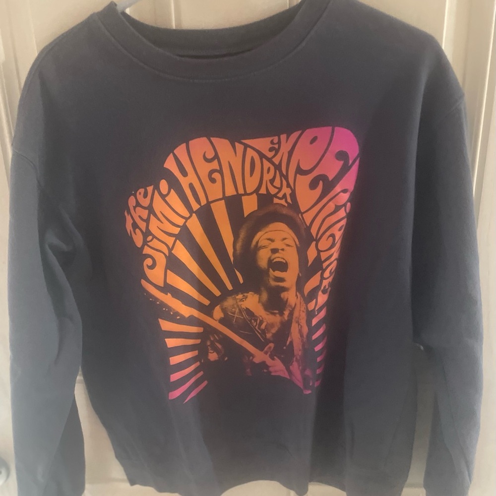 Jimi Hendrix Graphic Sweatshirt with Vibrant Print L